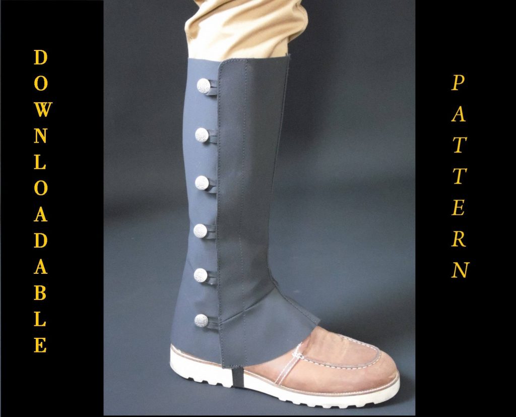 Steampunk Style Inspired Spats - Digital PDF Pattern