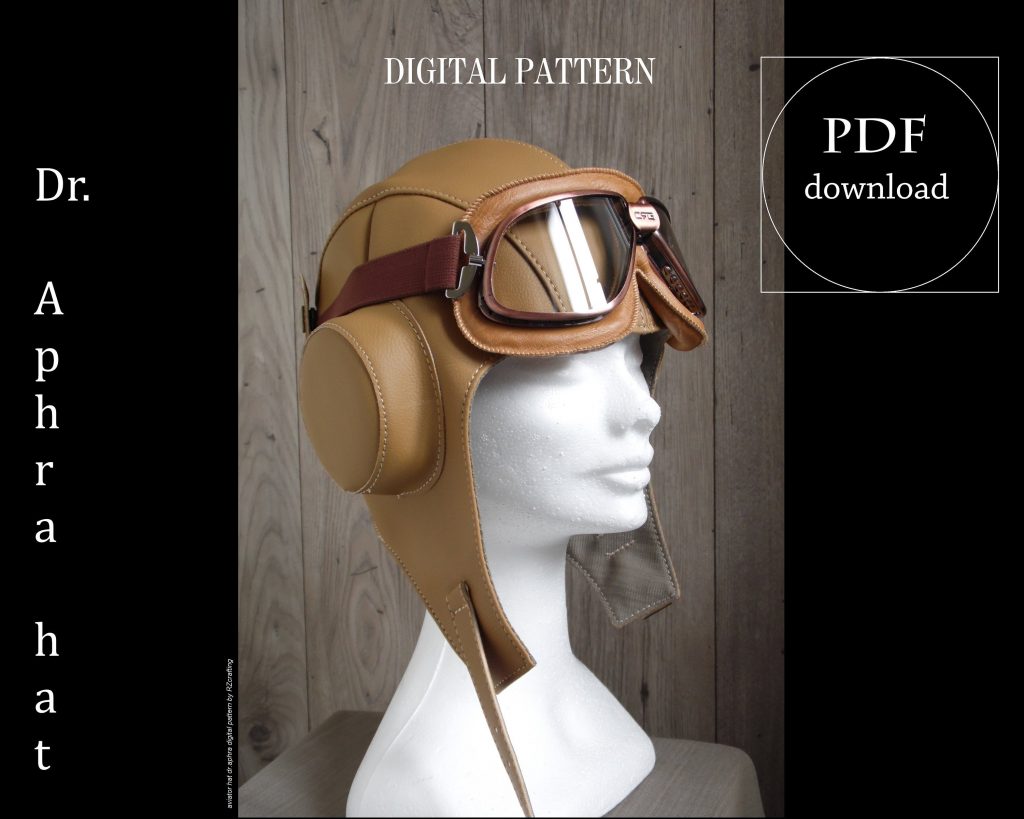 Dr. Aphra's Aviator Hat - Digital PDF Pattern