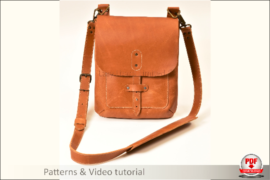 Cross Body Leather Bag 3.3 – Digital PDF Patterns