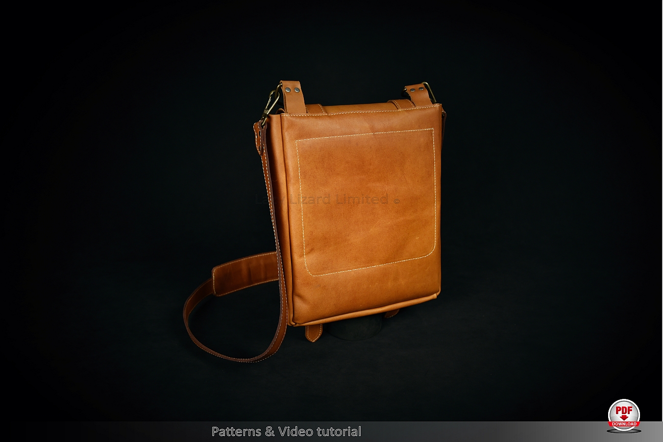 Leather satchel patterns, leather messenger bag patterns | Lazy Lizard