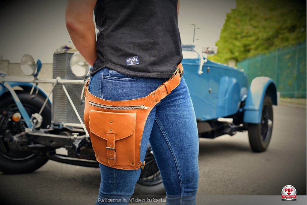 Festival Utility Belt, Hip Bag with Leg Strap PDF pattern