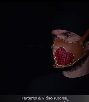 Leather face mask pdf pattern
