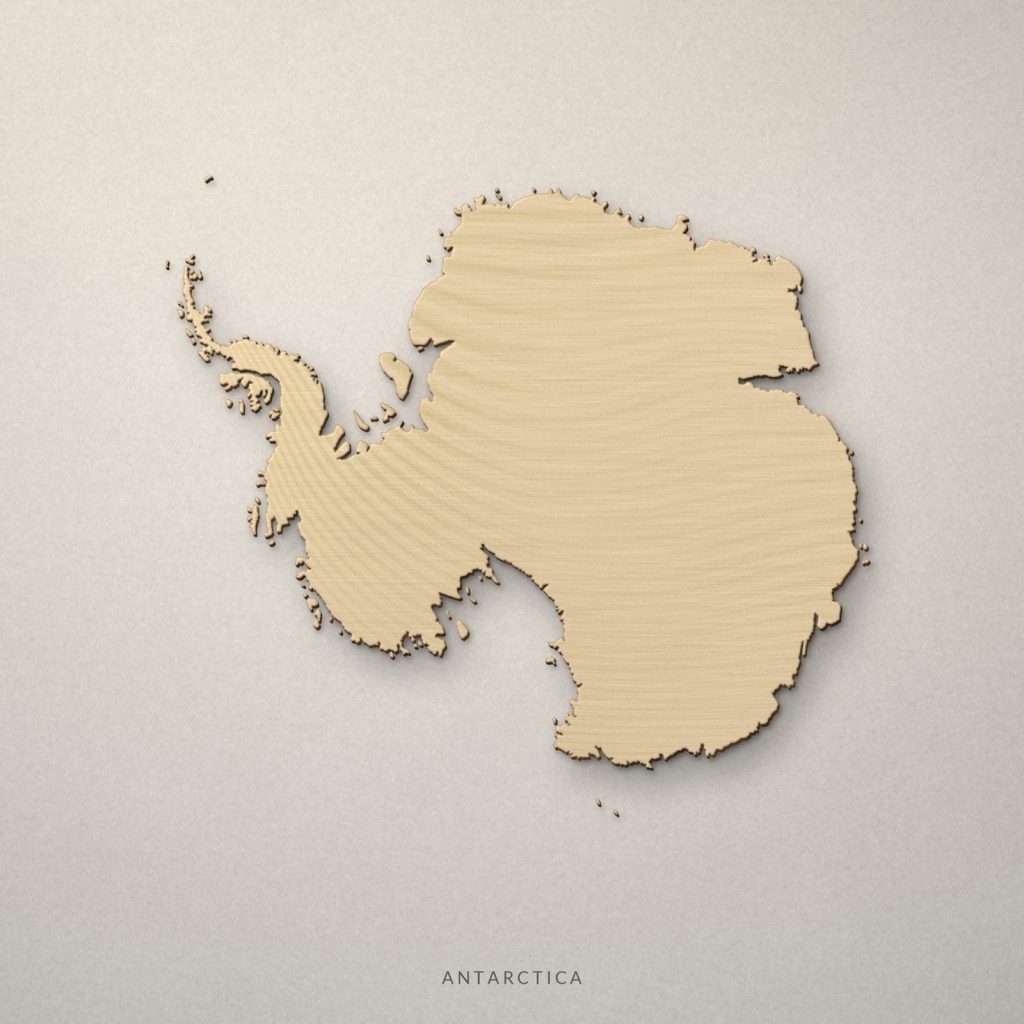 Antarctica Map Laser Cut File - Continent Outline SVG DXF PDF