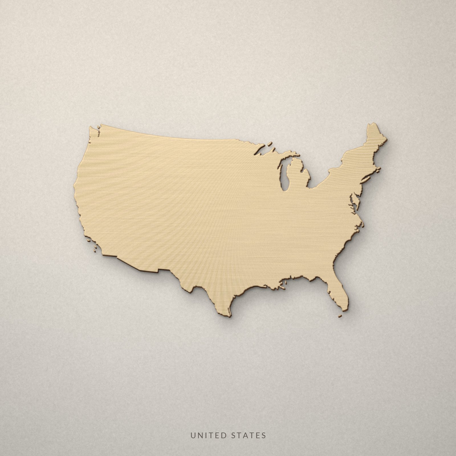 North America Map Laser Cut Files - Country Outlines SVG DXF PDF - Image 4